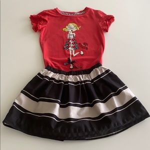 J Crew Crew Cuts Skirt GEOX Girls Top Set